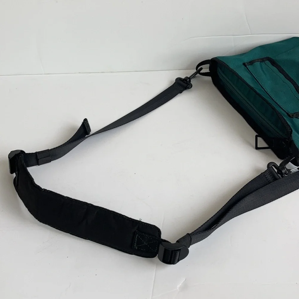 Zara green nylon crossbody fanny pack adjustable strap zip closure front pocket - Picture 13 of 16